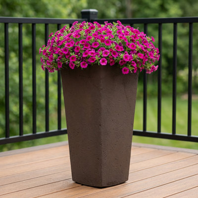 Pot à fleur en plastique Crete Convex