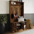 Hall Tree with Storage Cabinet-1916222680
