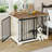 Dawyne Metal Sliding Barn Door Dog Crate-160034337-195453695