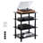 4-Tier AV Media Stand, Audio/Video Stand with Strengthened Tempered Glass Shevles for DVD/Cable Boxes/Games Consoles, Media Storage Cabinet for Gaming/Recording Room