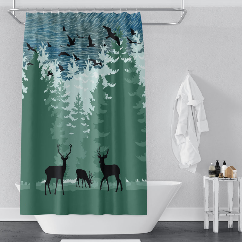 Rideau de douche simple Heide, H 93 po x l 70 po