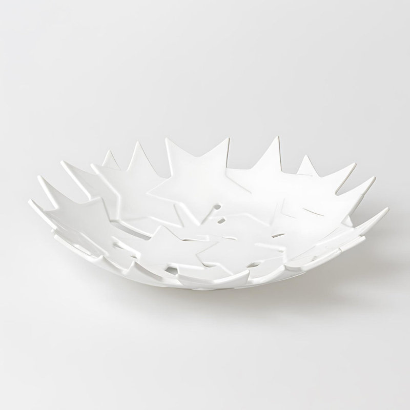 Plateau étoilé en porcelaine Stars Räder, H 2,4 po x l 11,8 po x L 11,8 po