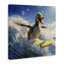 «Happy Surfing Duck», art mural sur toile par Jim Baldwin-893175980