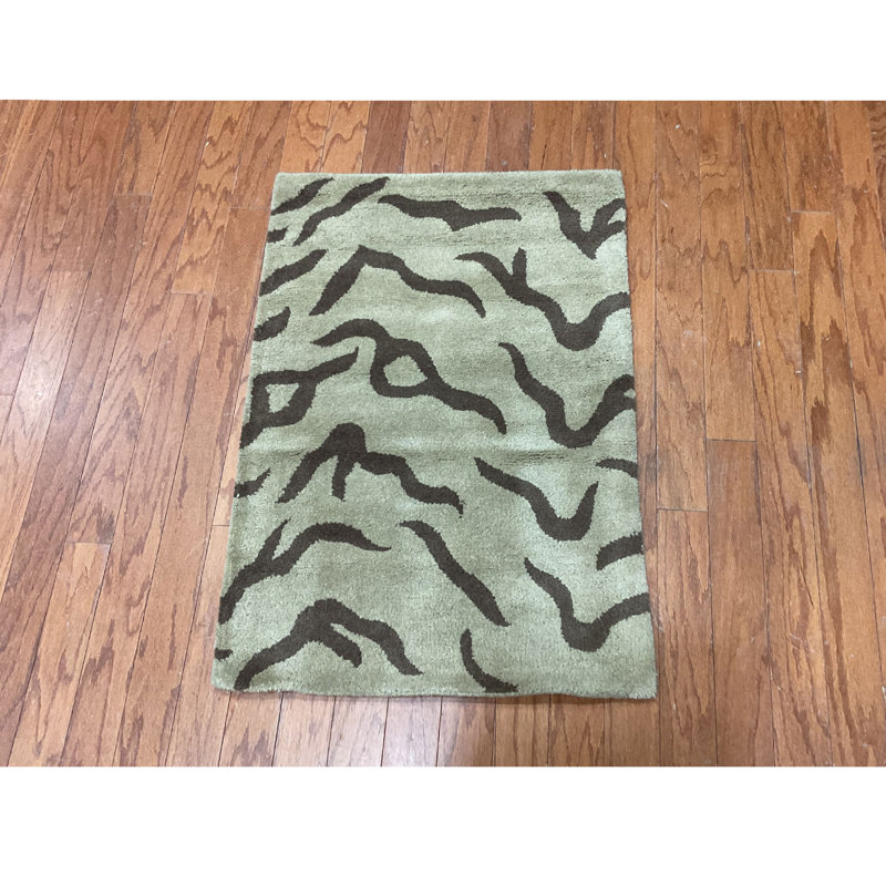 Indo Wool Animal Print Indoor Rug, Rectangle 2' x 3'