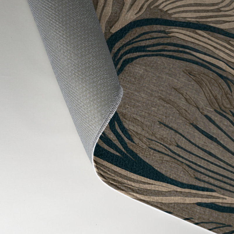 Tapis intérieur et extérieur gris Nature, Rectangulaire 3 pi x 5 pi