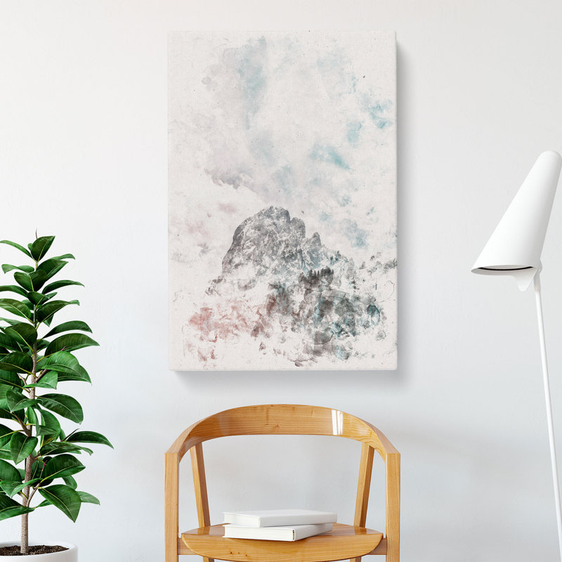 Mountain View - Wrapped Canvas Painting, 60cm H x 40cm W x 3cm D