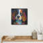  «Woof Beagle» par Rich Monet, art mural en métal, 12 po x 12 po-978701646