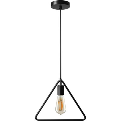 1 - Light Black Triangle Pendant