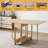 Folding Dining Table with Lockable Wheels & Storage (One Table)-887007974-993208918