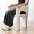 Chenille Upholstered Curved Back Dining Armchair