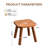 Solid Wood Stool Foot stool,Small Square Wooden Ottoman,Plant Stand, Wood Accent Stool-1777074032