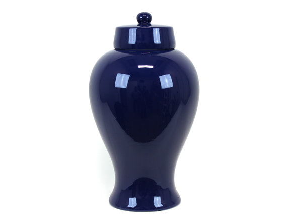 Ceramic Food Storage Container, 20" Height