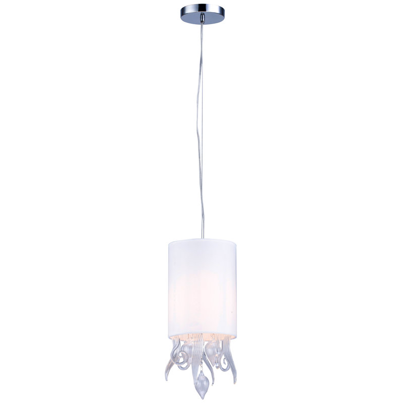 Luminaire suspendu en verre 2 lumières Transitional