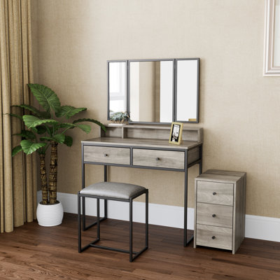 Kimberlee Dressing Table with Mirror