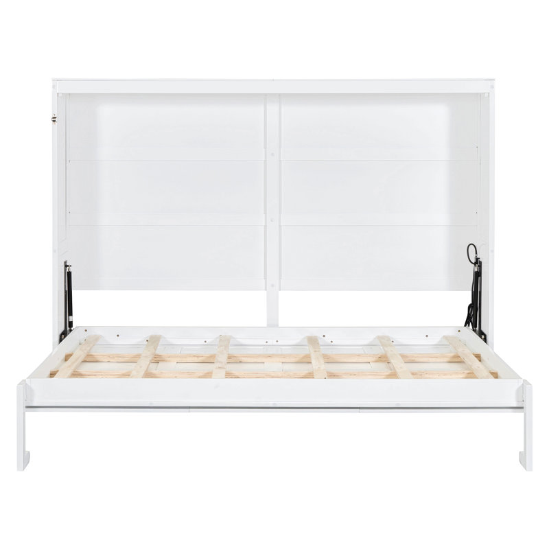Lit escamotable double pleine grandeur, Blanc
