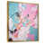 Toile avec cadre flottant or