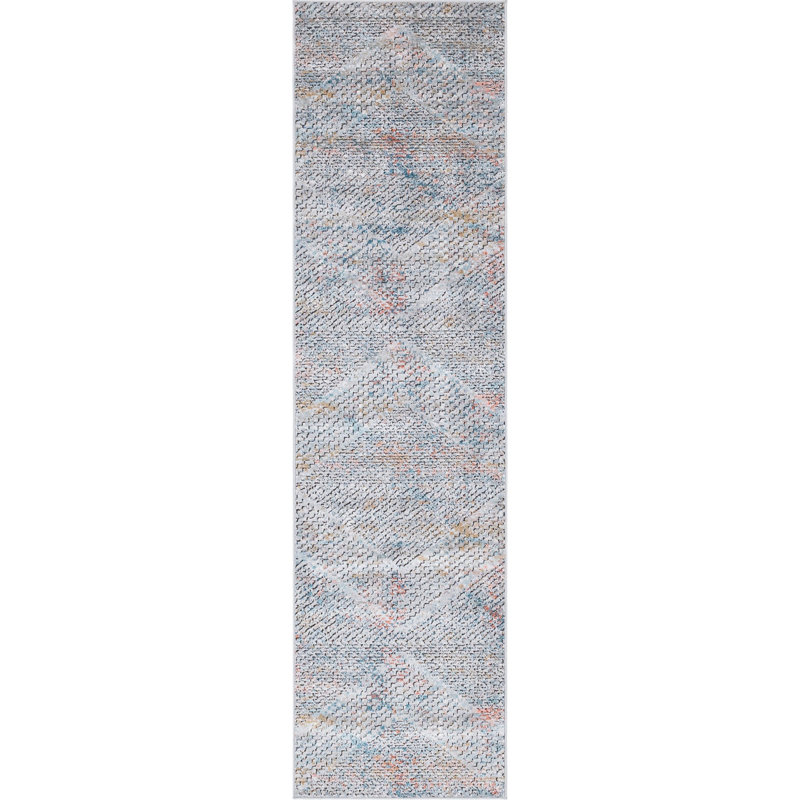 Checkered Indoor Rug, Runner 2'7" x 10'