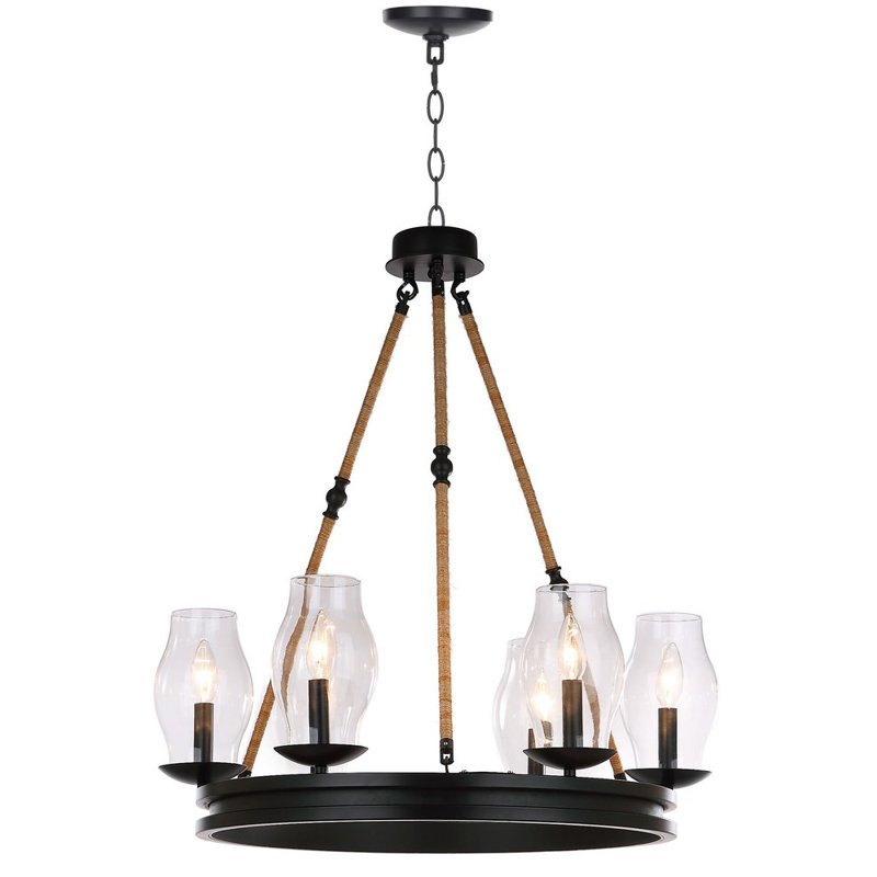 Lustre 6 lumières façon bougie Anannya