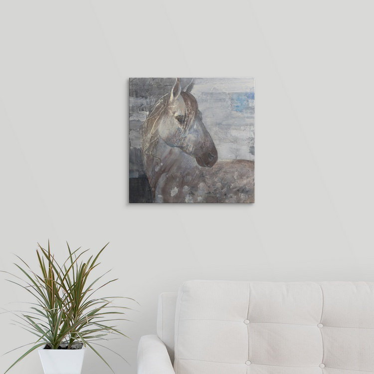 «Braylock Appaloosa», Albena Hristova, reproduction d'art, H 35 po x l 35 po x P 1,5 po, Toile