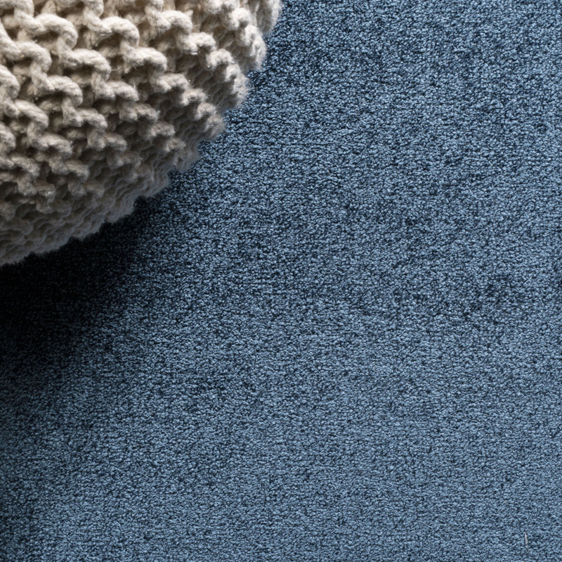 Tapis bleu marine Airids, Rond 6 pi 2 po