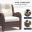  7 Pieces Outdoor Patio Furniture Set With Fire Pit Table, Rattan Wicker Sectional Chairs Sets With Ottomans, Single Chairs And Coffee Table-453260602-453260603