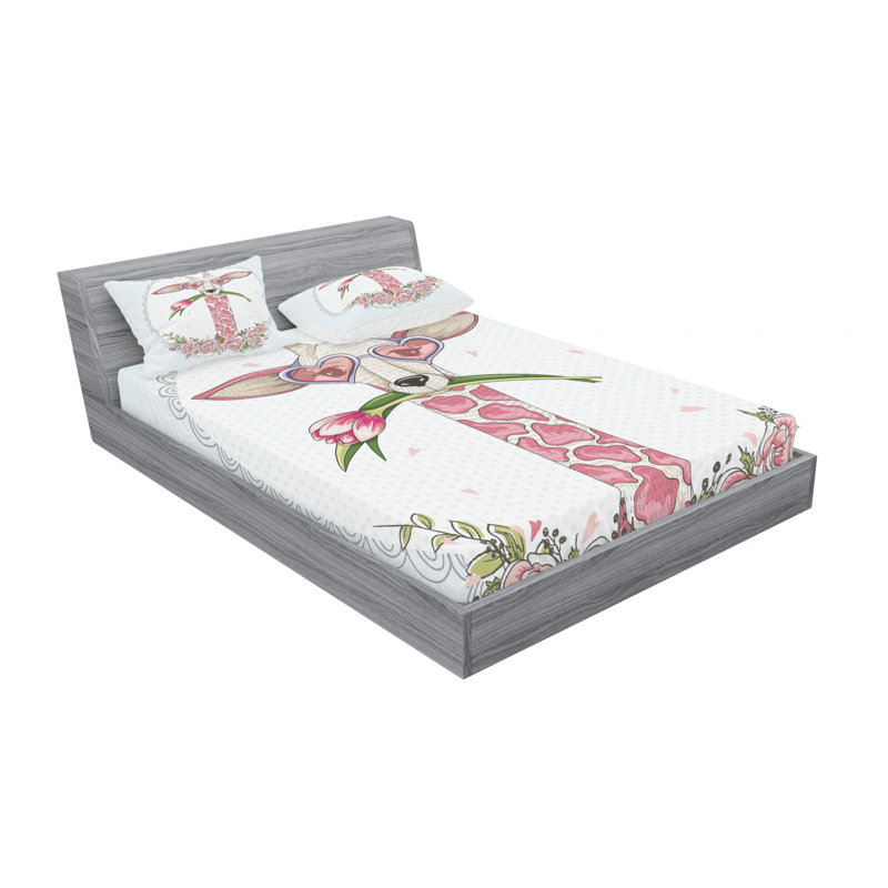 Microfiber Sheet Set, Queen Sheet Set with Fitted Sheet