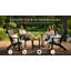 Ensemble bistro de patio 3 pièces - Chaises d'extérieur avec table d'appoint, en PEHD. Parfait pour un balcon, une véranda, un jardin ou une terrasse.-132397766