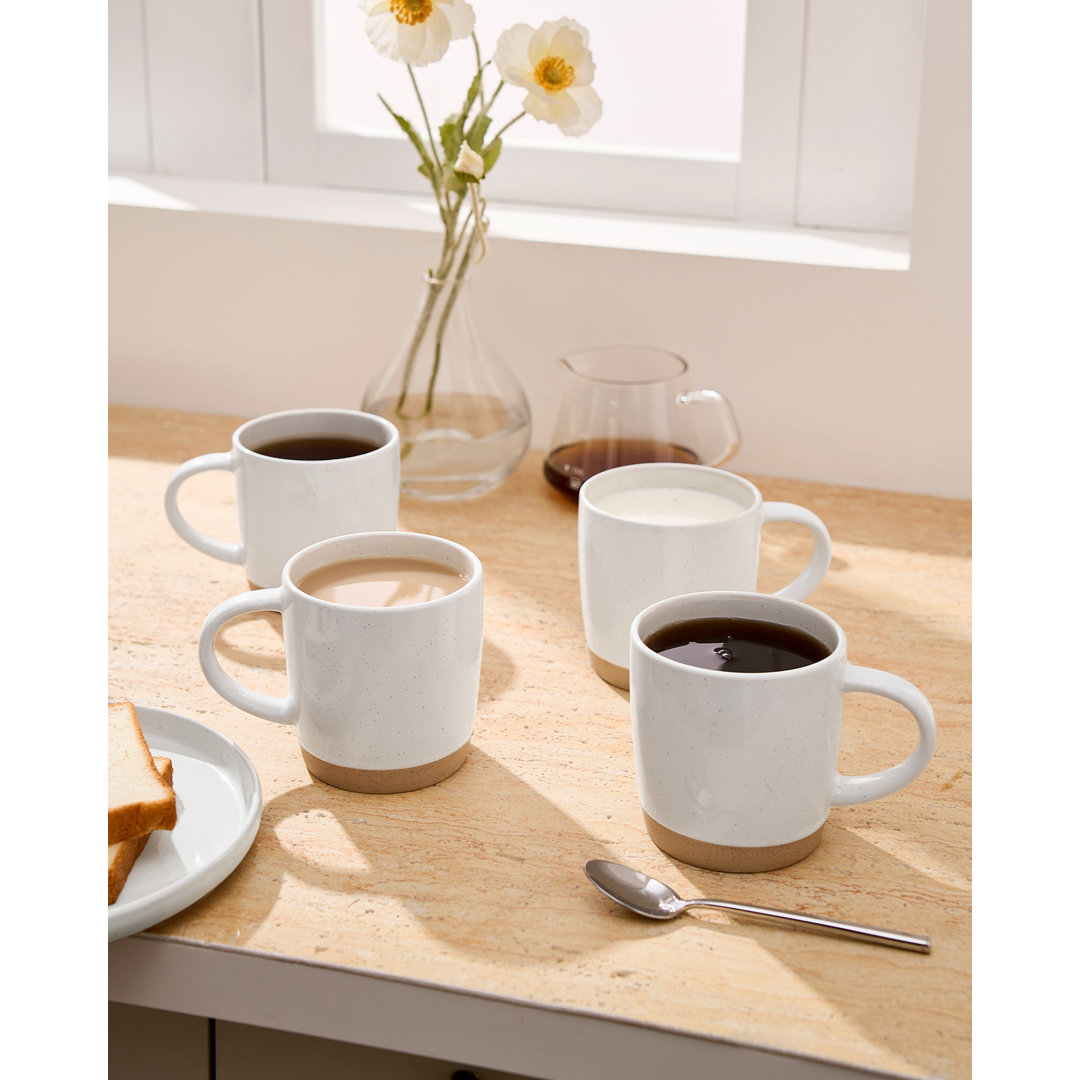 Daytona Stoneware Coffee Mug (Set of 4) Joss & Main 