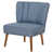 100 % polyester bleu indigo est en rupture de stock