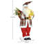 HOMCOM 133cm Animated Santa Claus w/ Sound Activated Festive Music for Party