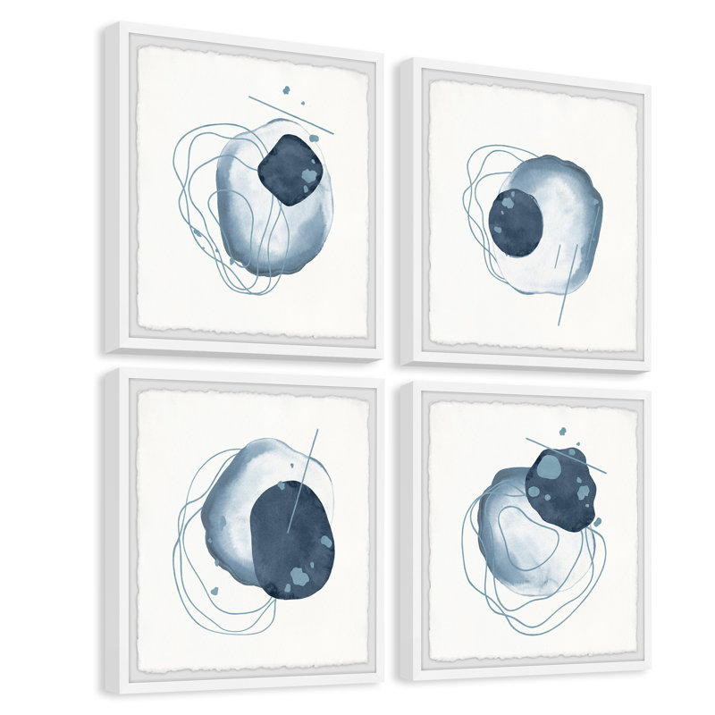 Bottom Border Quadriptych, 12" H x 12" W
