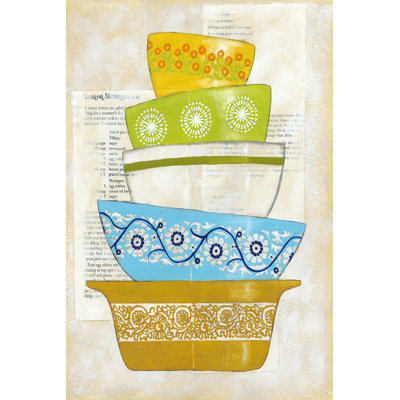 Retro Ware IV by Chariklia Zarris - Wrapped Canvas Painting