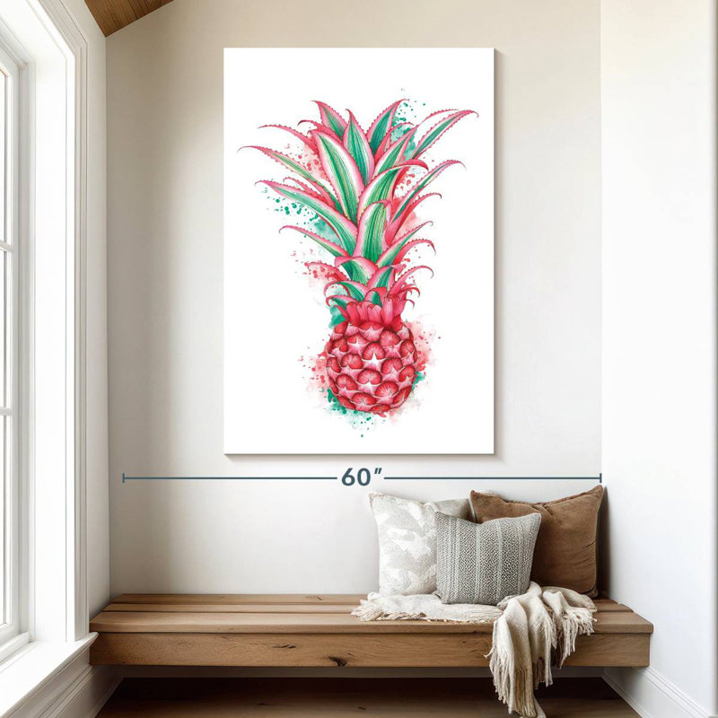Ananas rose, H 51 po x l 34 po