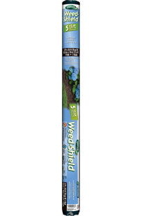 Tissu de protection contre les mauvaises herbes 5 ans, rouleau de polyéthylène noir 5 pi x 25 pi, par Dalen Products