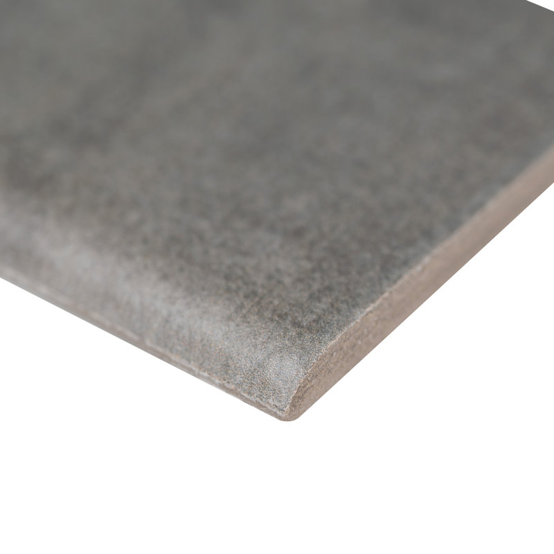 Carreau de faïence en porcelaine mat 3 po x 18 po Gridscale, Ardoise