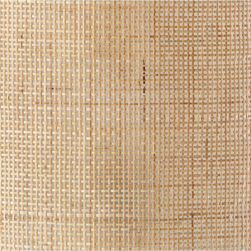 Lampe de table Piazza, Noir, Rotin naturel avec Bordure noire, H 22,25 po x l 12,5 po x P 12,5 po