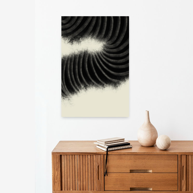 Art mural contemporain abstrait Resson 2, H 24 po x l 16 po