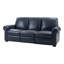  Canapé inclinable électrique en cuir véritable rembourré de duvet synthétique 86,25 po-1423949424