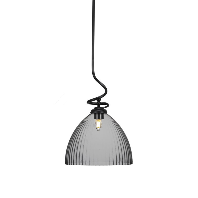 Luminaire suspendu Capri Capri, Noir mat, H 21 po x l 14 po x P 14 po, Coloré