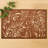 Decozen Gold Wooden Trivet Placemats Set of 2 Heat-Resistant Cutout Table Decor for Christmas Gift