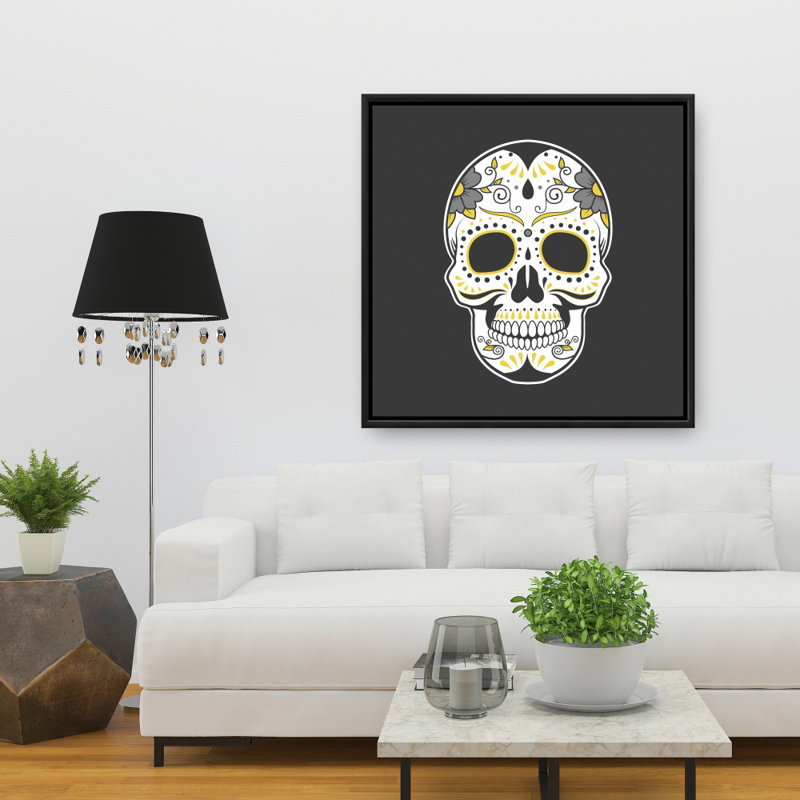 "Art mexicain crâne en sucre" sur toile