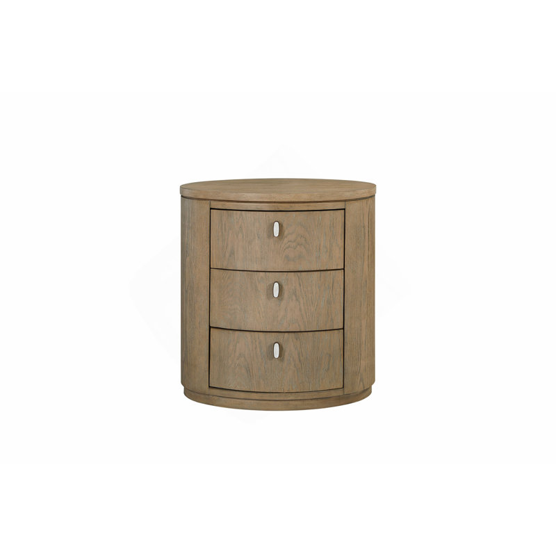 Table de chevet ovale - Caramel
