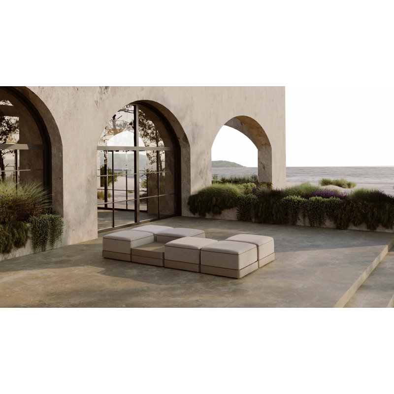 Brisa Outdoor Square Side Table, Duna