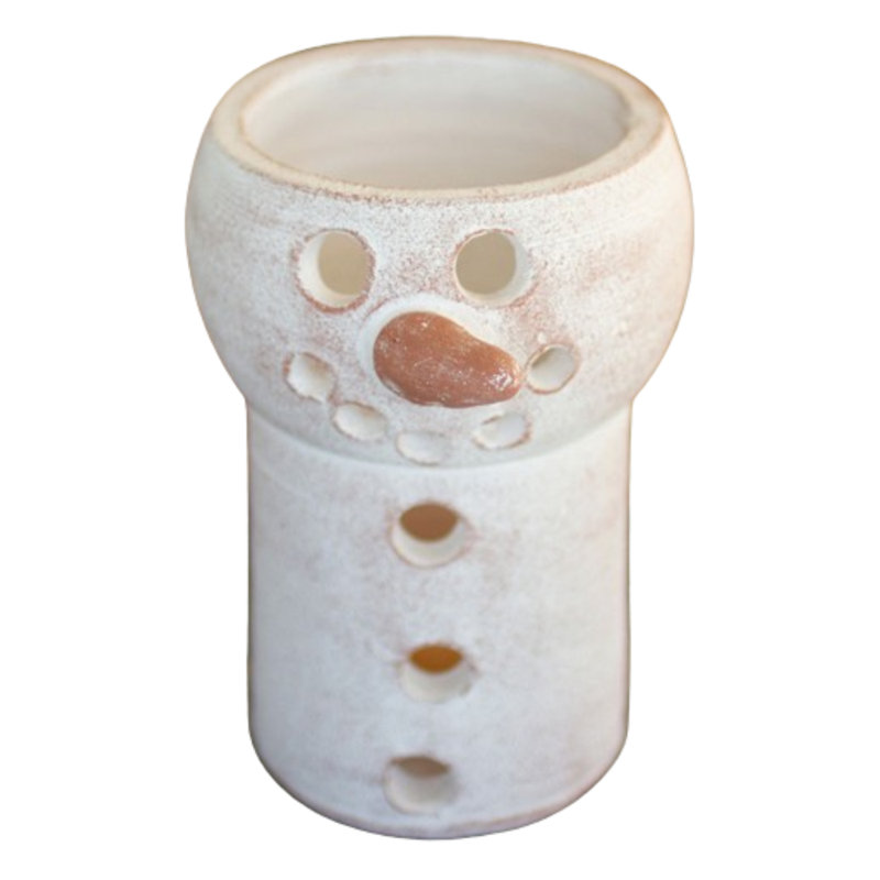 Ensemble de lanternes de table en céramique 2 pièces avec bougie Latassha