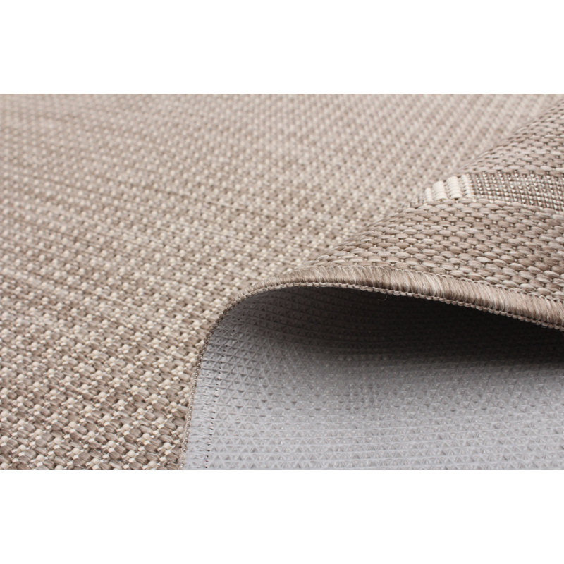 Tapis brun clair intérieur / extérieur Aroura, Rectangle 3 pi 3 po x 4 pi 7 po