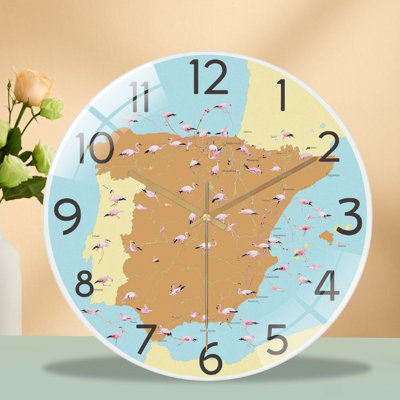 Horloge murale espagne 12 po