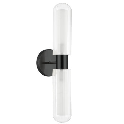 Balbina 2 Light Wall Sconce - Matte Black