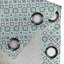 Rideau à deux panneaux avec œillets East Urban Home, 50 po x 108 po, turquoise, gris, blanc-106369379