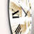 Golden Abstract Strokes - Modern wall clock-60187907