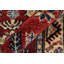 Tapis beige / rouge en laine noué à la main à motif oriental 2 pi 8 po x 4 pi 4 po Madeeha